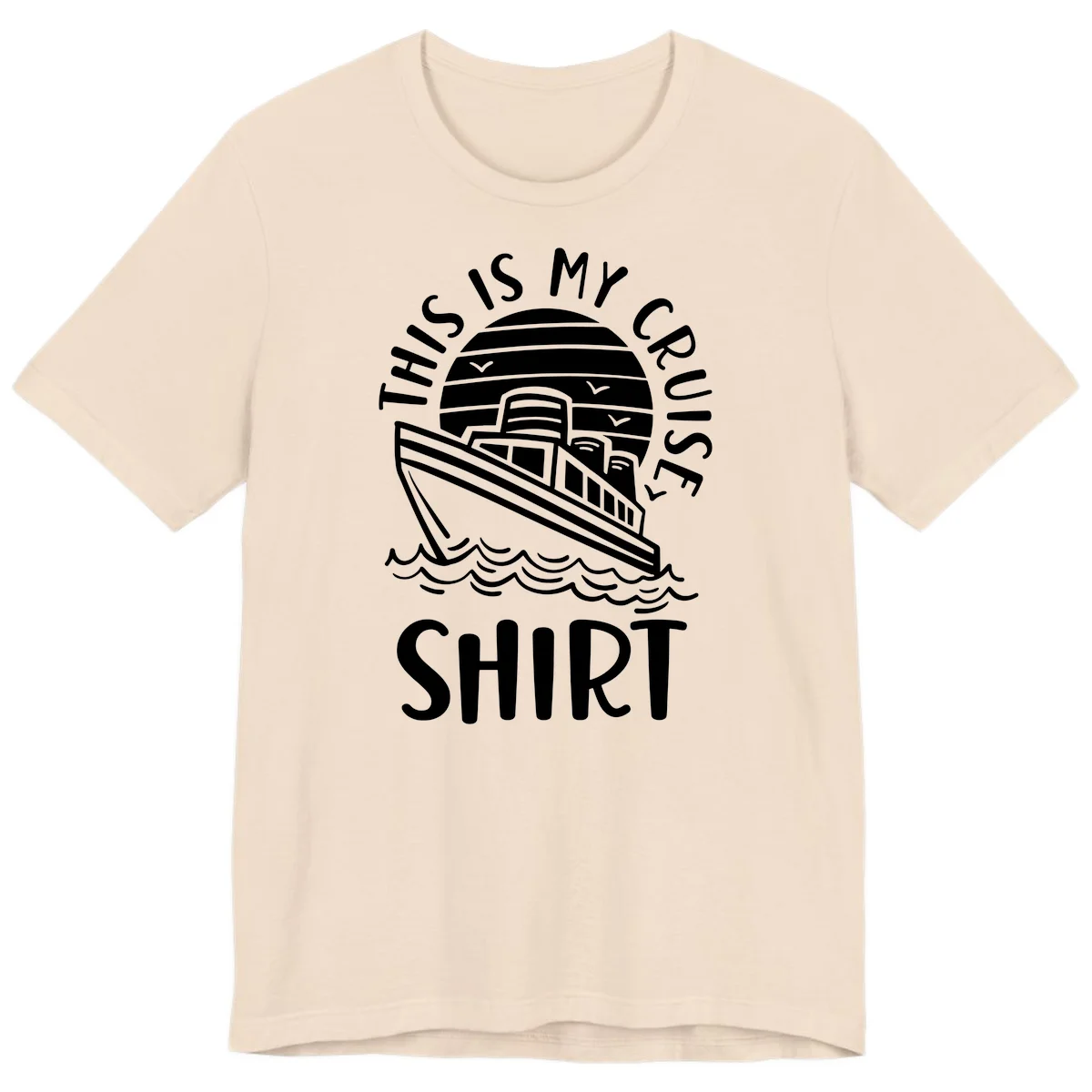 This Is My Cruise Ship Premium T-Shirt in Soft Cream