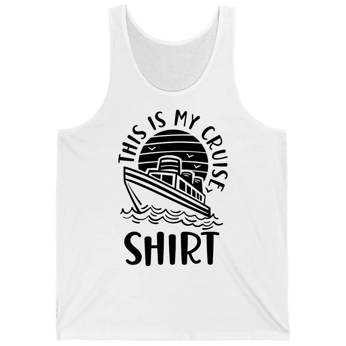 This Is My Cruise Ship Tank Top in White