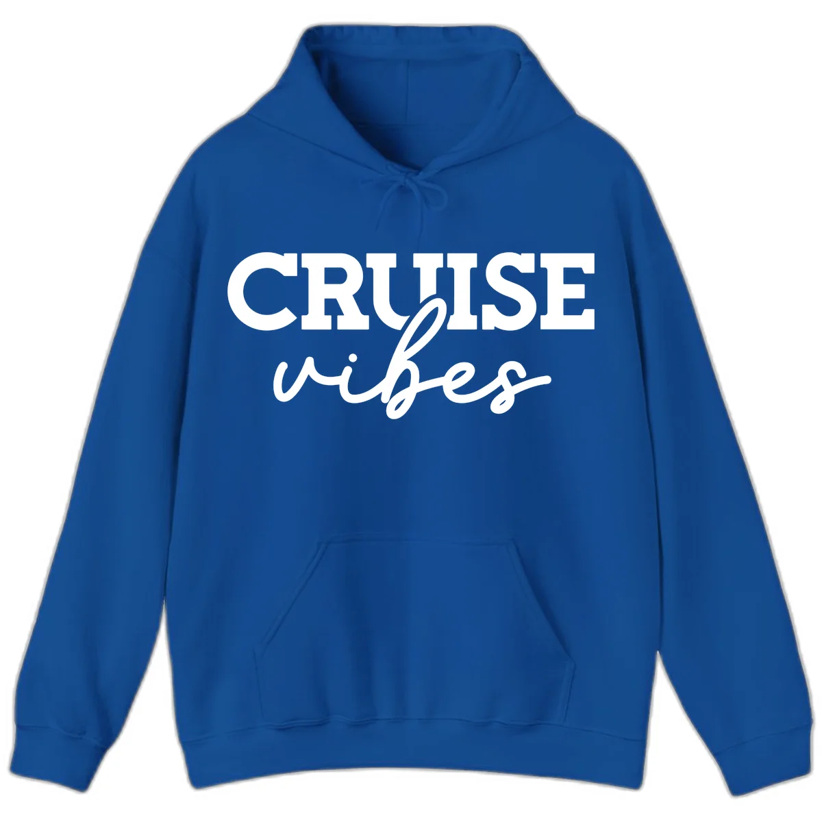 Cruise Vibes Script Hoodie in Royal