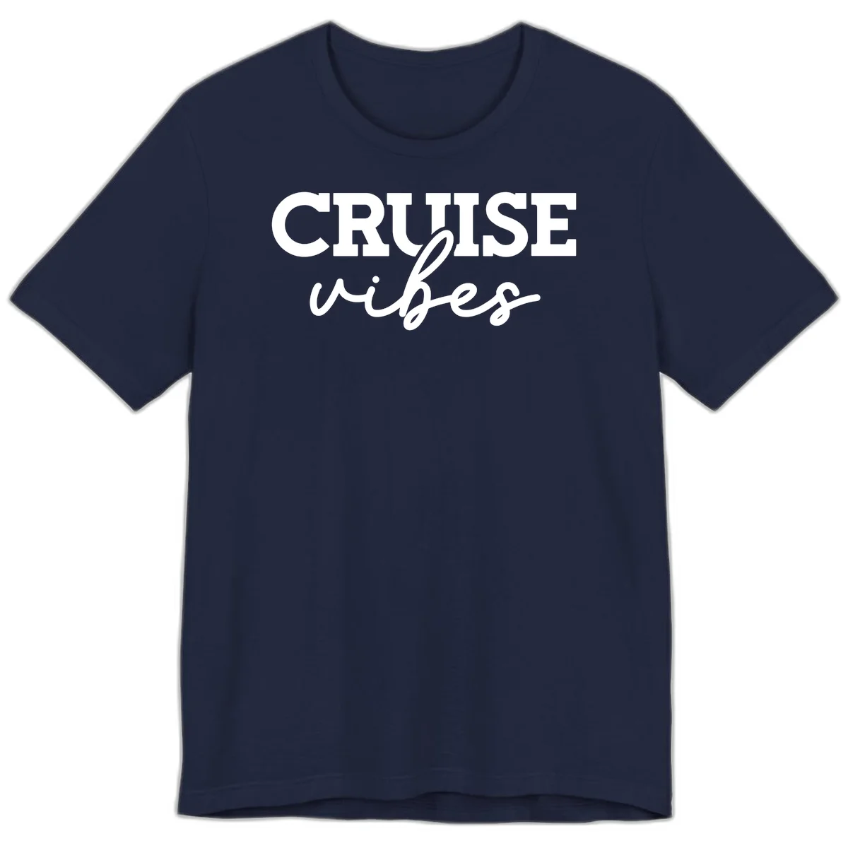 Cruise Vibes Script Premium T-Shirt in Navy