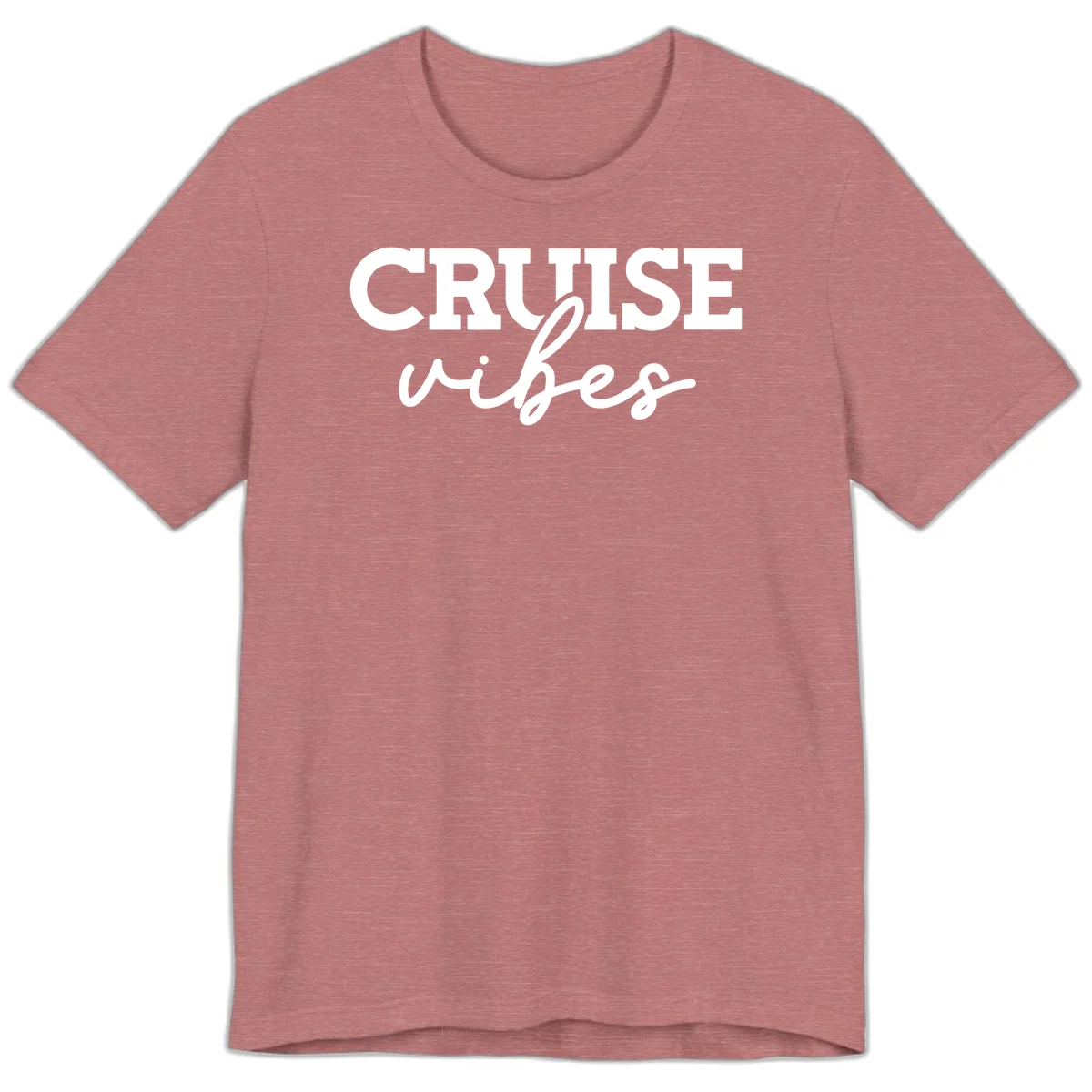 Cruise Vibes Script Premium T-Shirt in Heather Mauve
