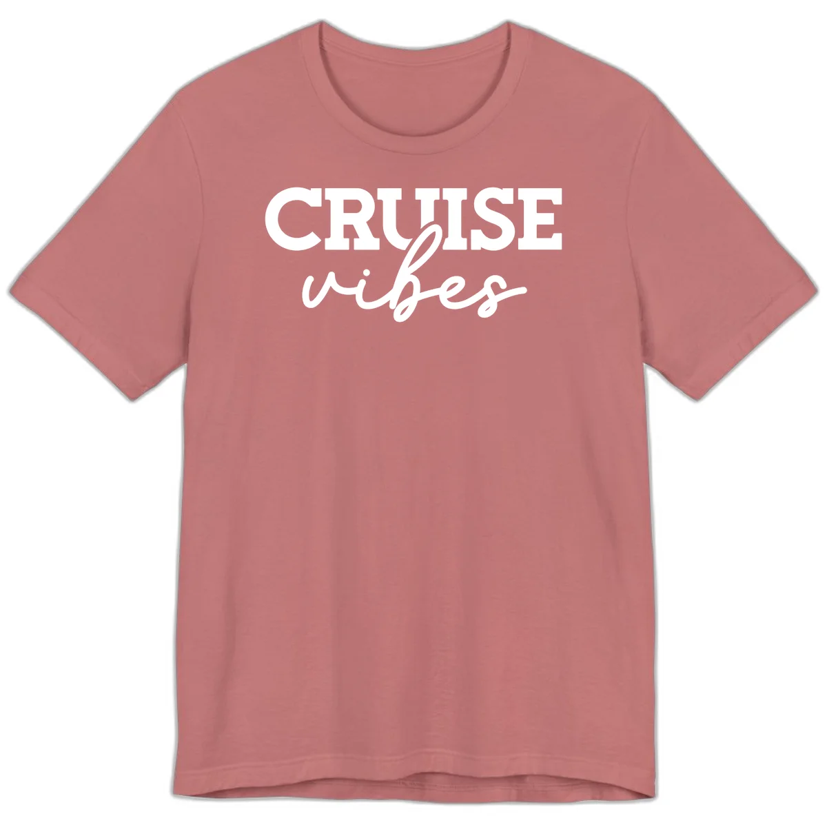 Cruise Vibes Script Premium T-Shirt in Mauve