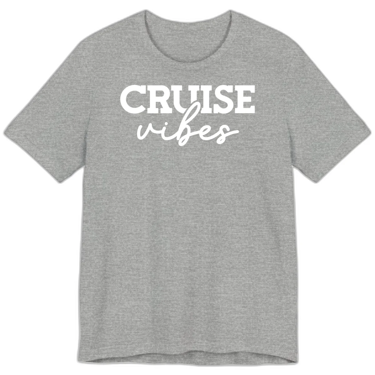 Cruise Vibes Script Premium T-Shirt in Athletic Heather