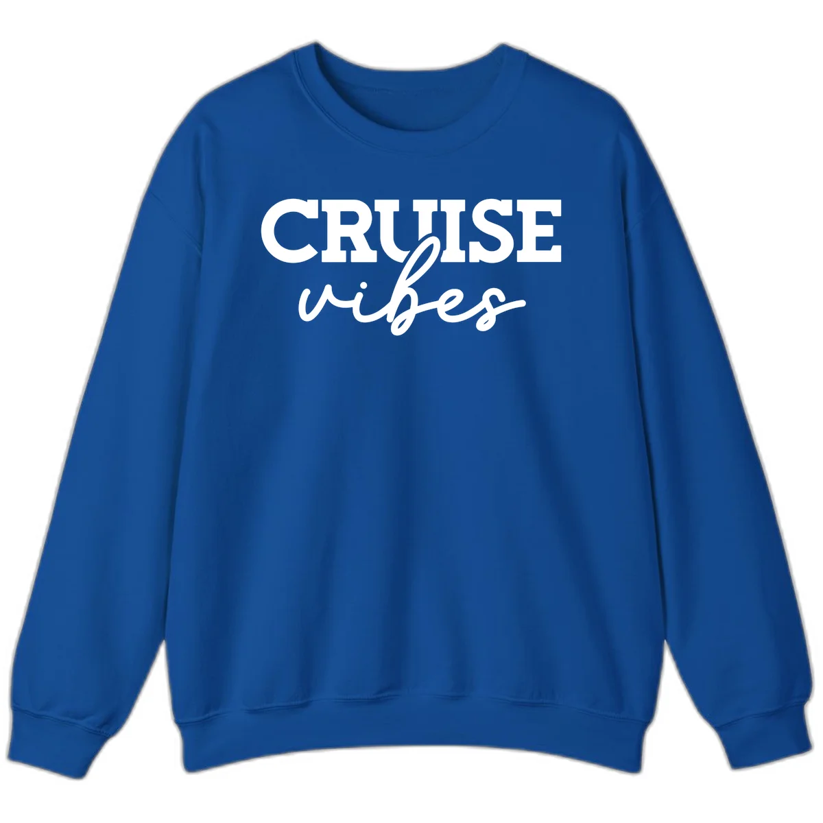 Cruise Vibes Script Sweatshirt in Royal