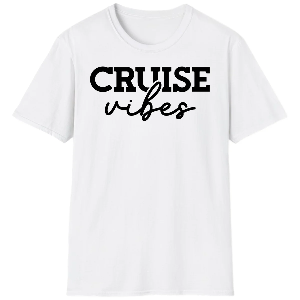 Cruise Vibes Script T-Shirt in White