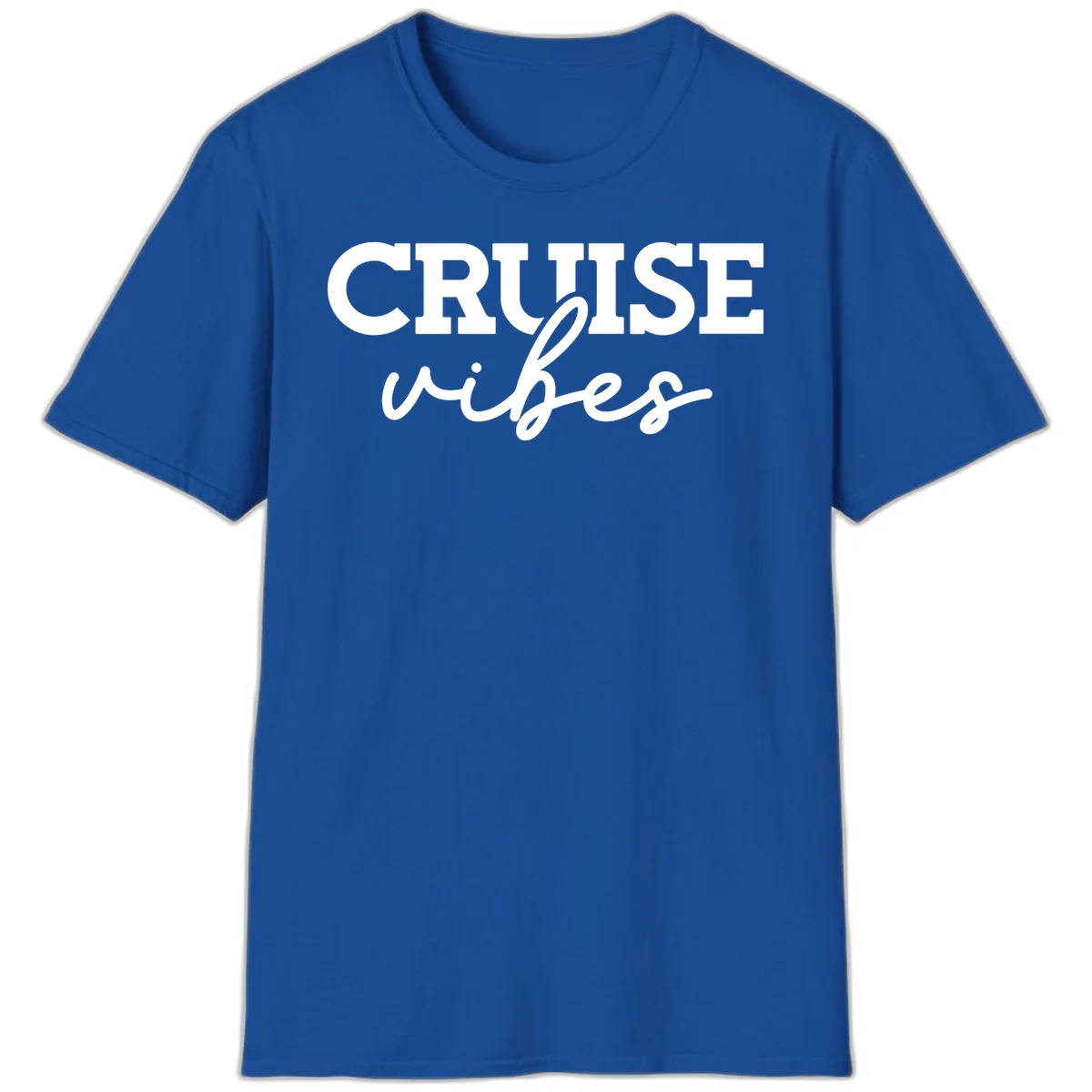Cruise Vibes Script T-Shirt in Royal