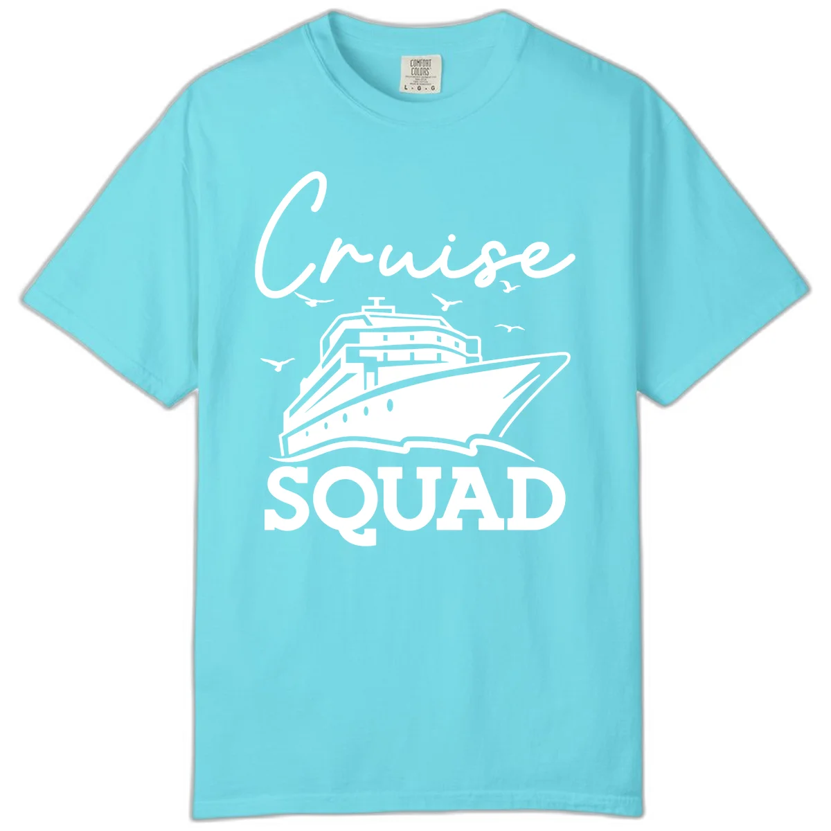 Cruise Squad Comfort Color in Lagoon Blue