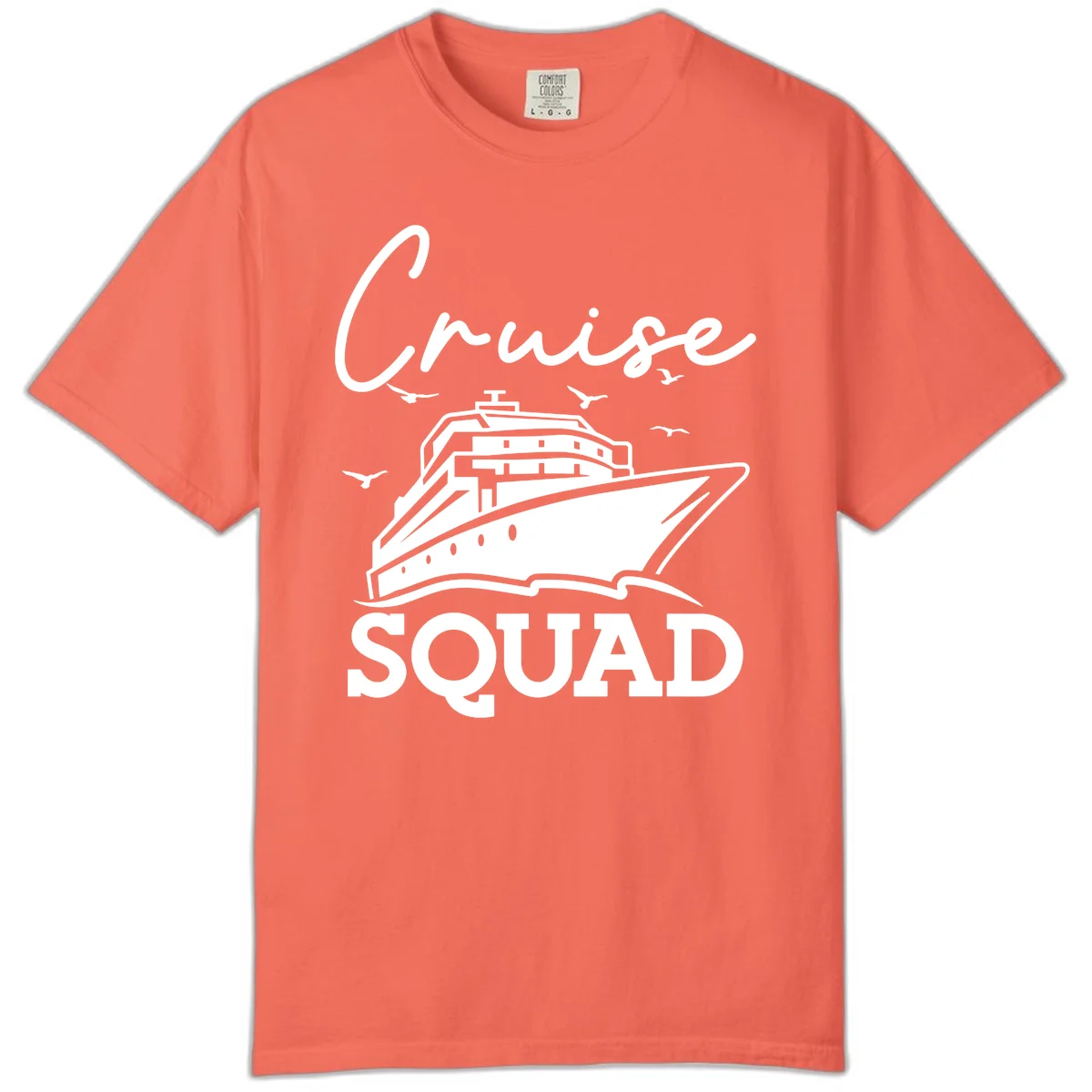 Cruise Squad Comfort Color in Bright Salmon