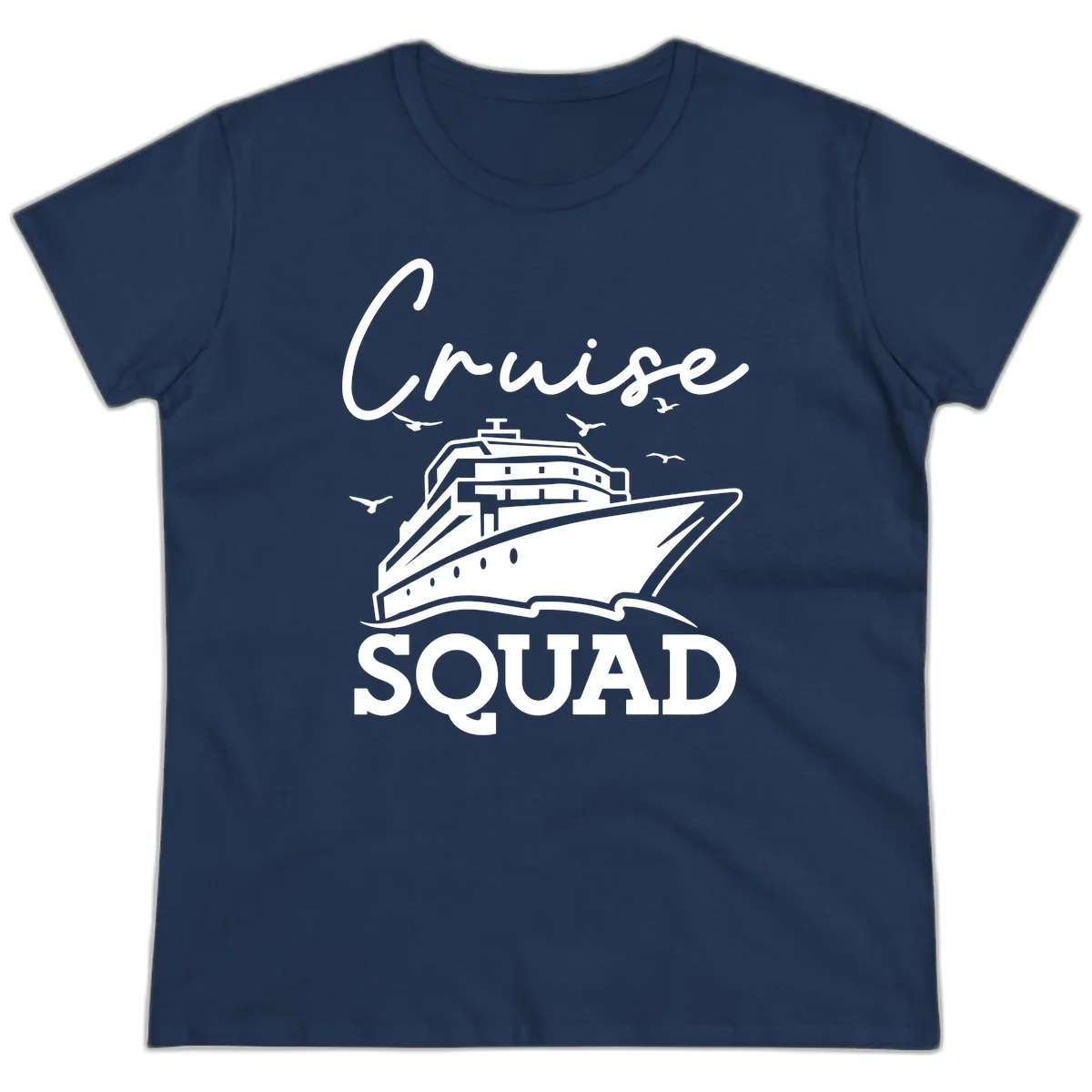 Cruise Squad Ladies Tee in Navy