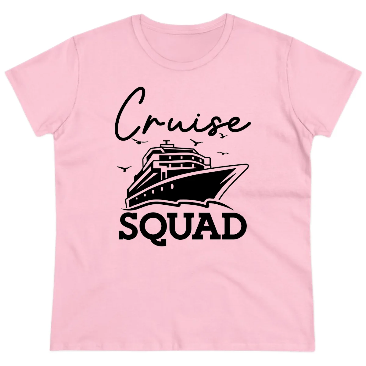 Cruise Squad Ladies Tee in Light Pink