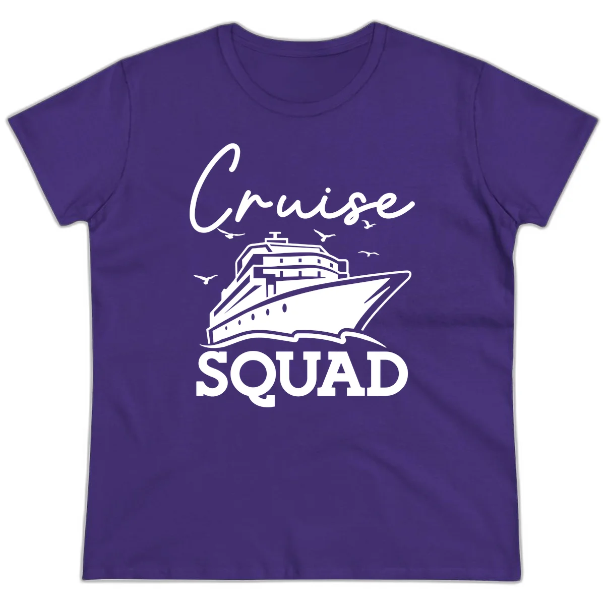 Cruise Squad Ladies Tee in Purple