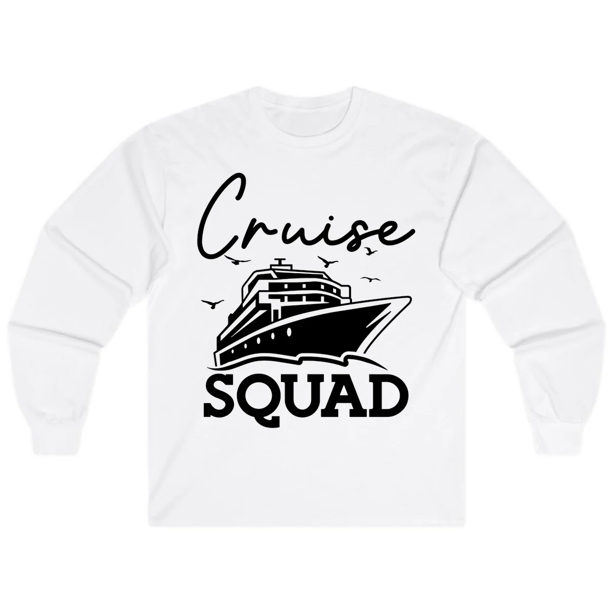 Cruise Squad Long Sleeve in White