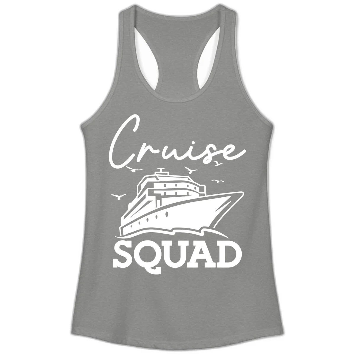 Cruise Squad Ladies Tank in Heather Grey