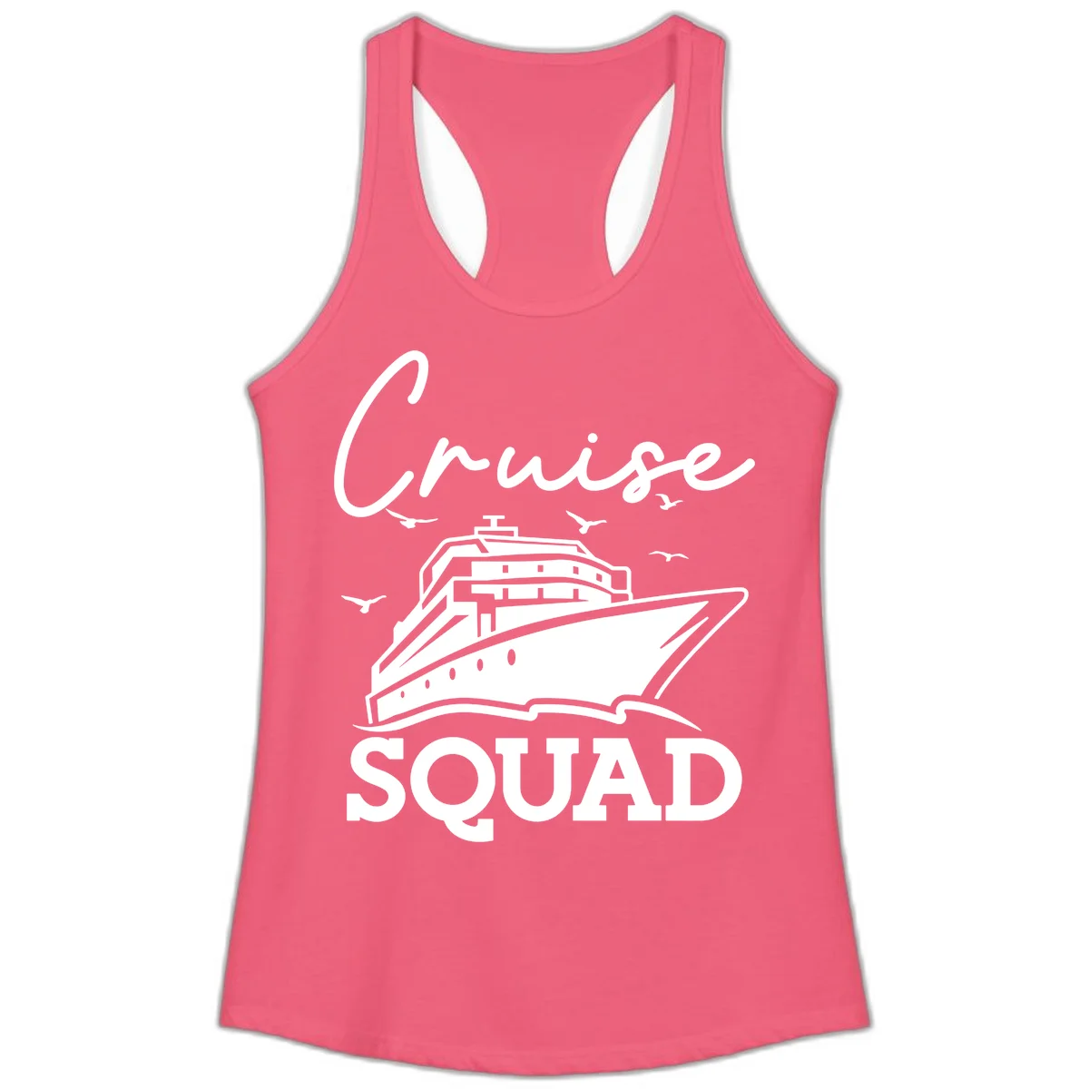 Cruise Squad Ladies Tank in Hot Pink
