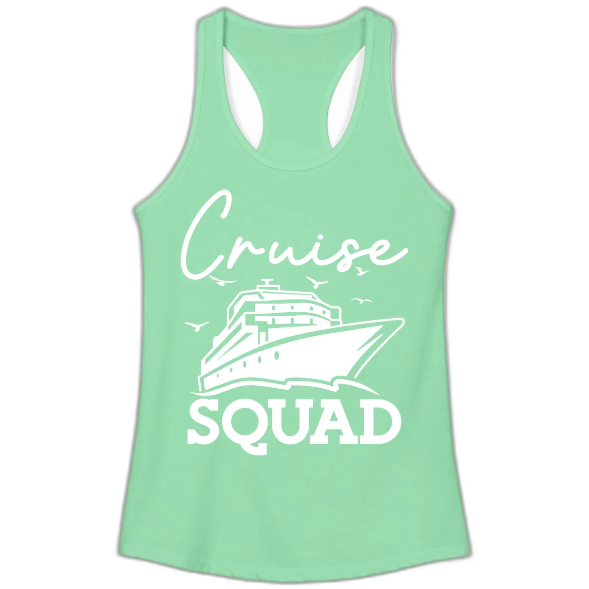 Cruise Squad Ladies Tank in Solid Mint
