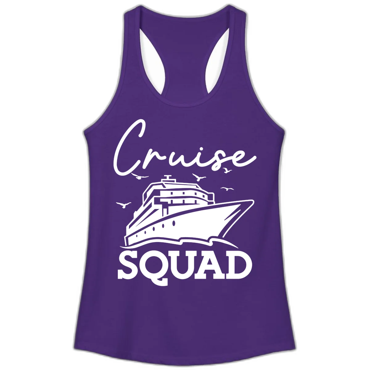 Cruise Squad Ladies Tank in Solid Purple Rush