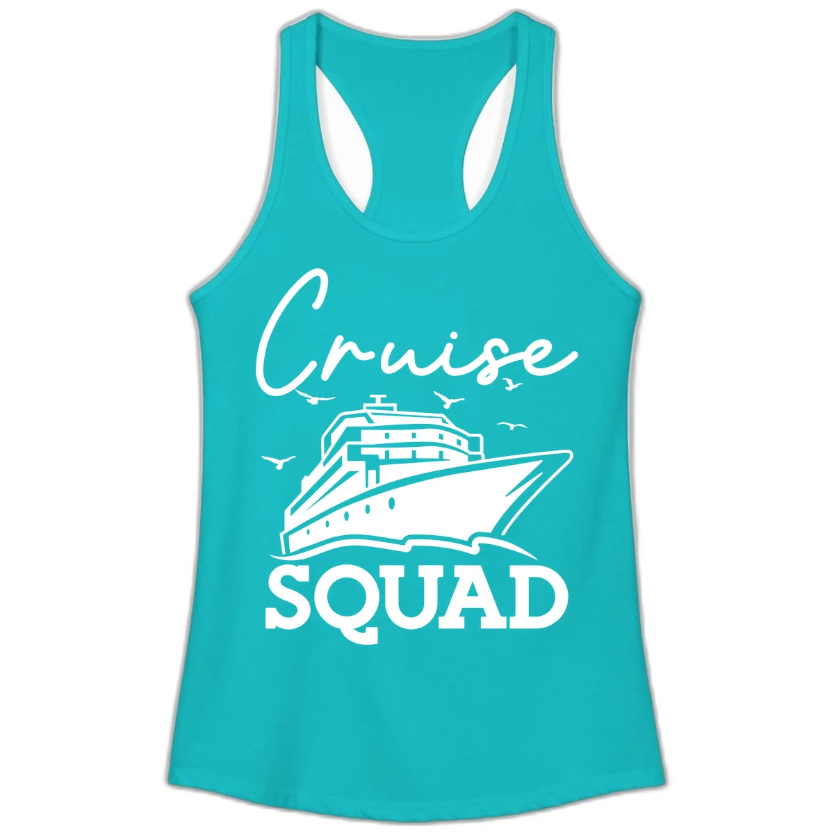 Cruise Squad Ladies Tank in Tahiti Blue