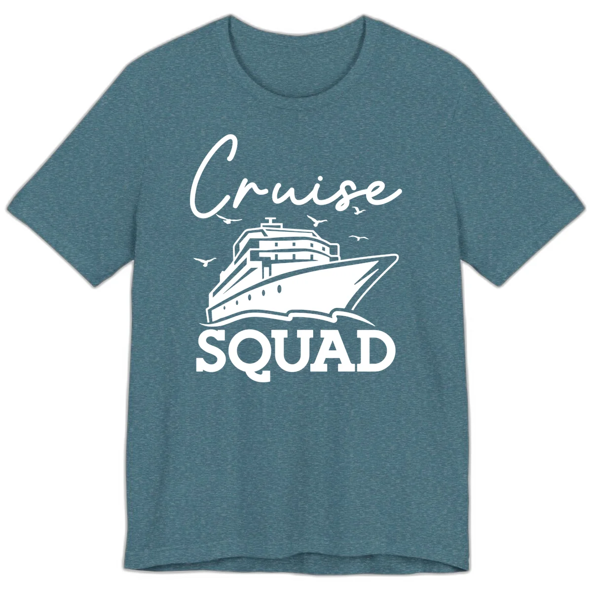 Cruise Squad Premium T-Shirt in Heather Deep Teal