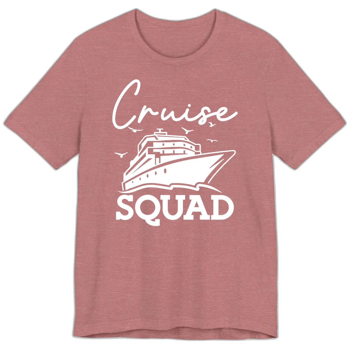 Cruise Squad Premium T-Shirt in Heather Mauve