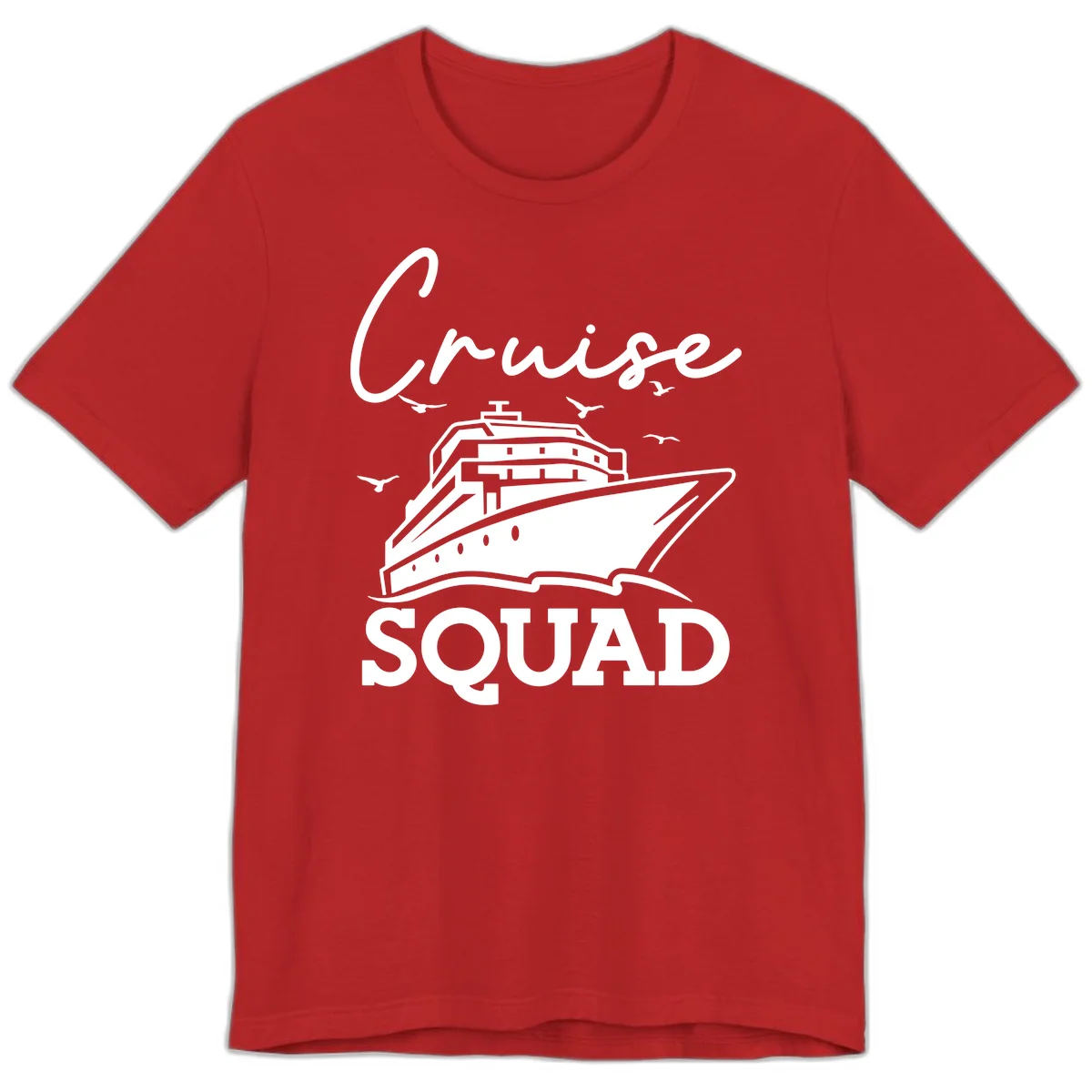 Cruise Squad Premium T-Shirt in Red