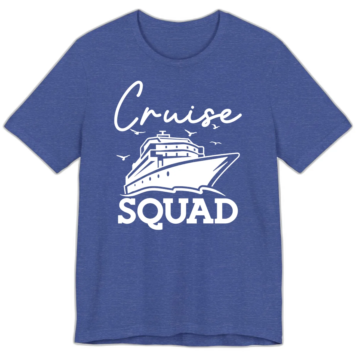 Cruise Squad Premium T-Shirt in Heather True Royal