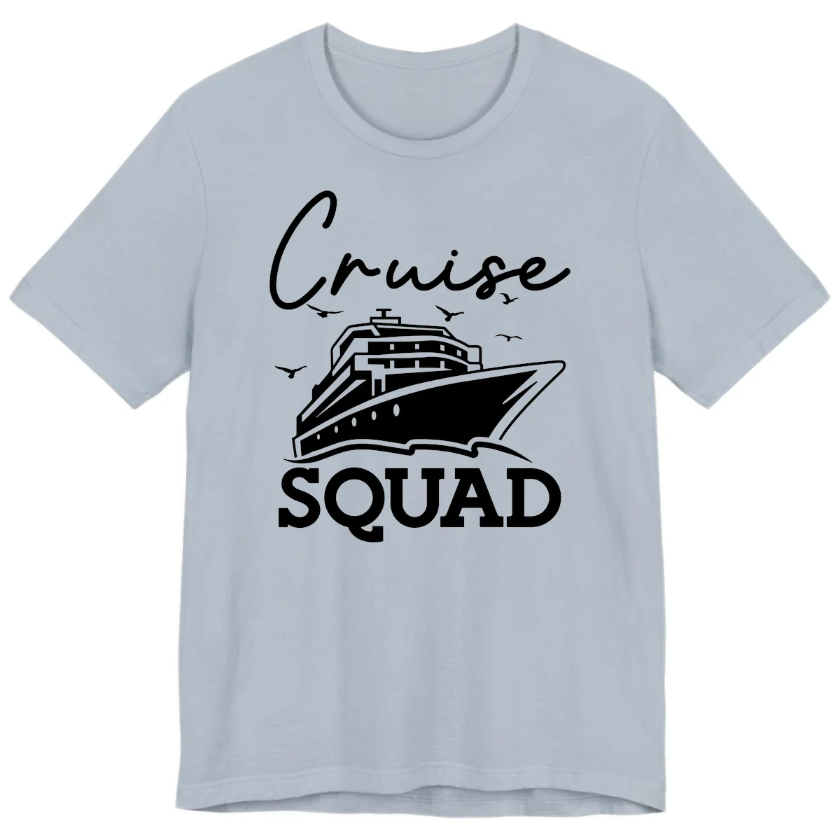 Cruise Squad Premium T-Shirt in Light Blue