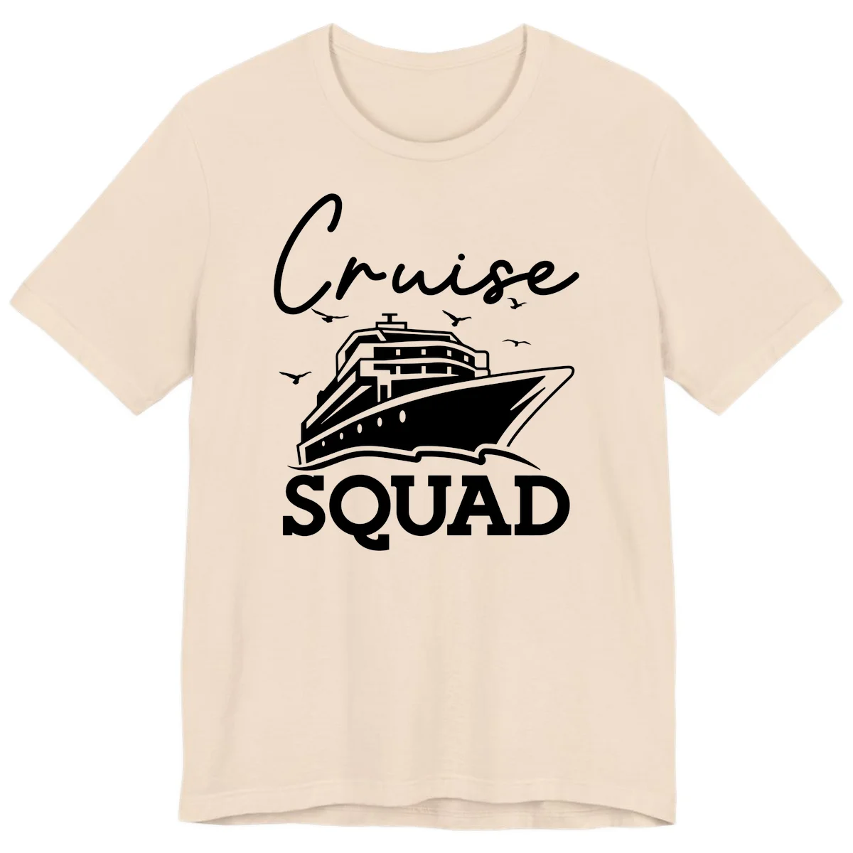Cruise Squad Premium T-Shirt in Soft Cream