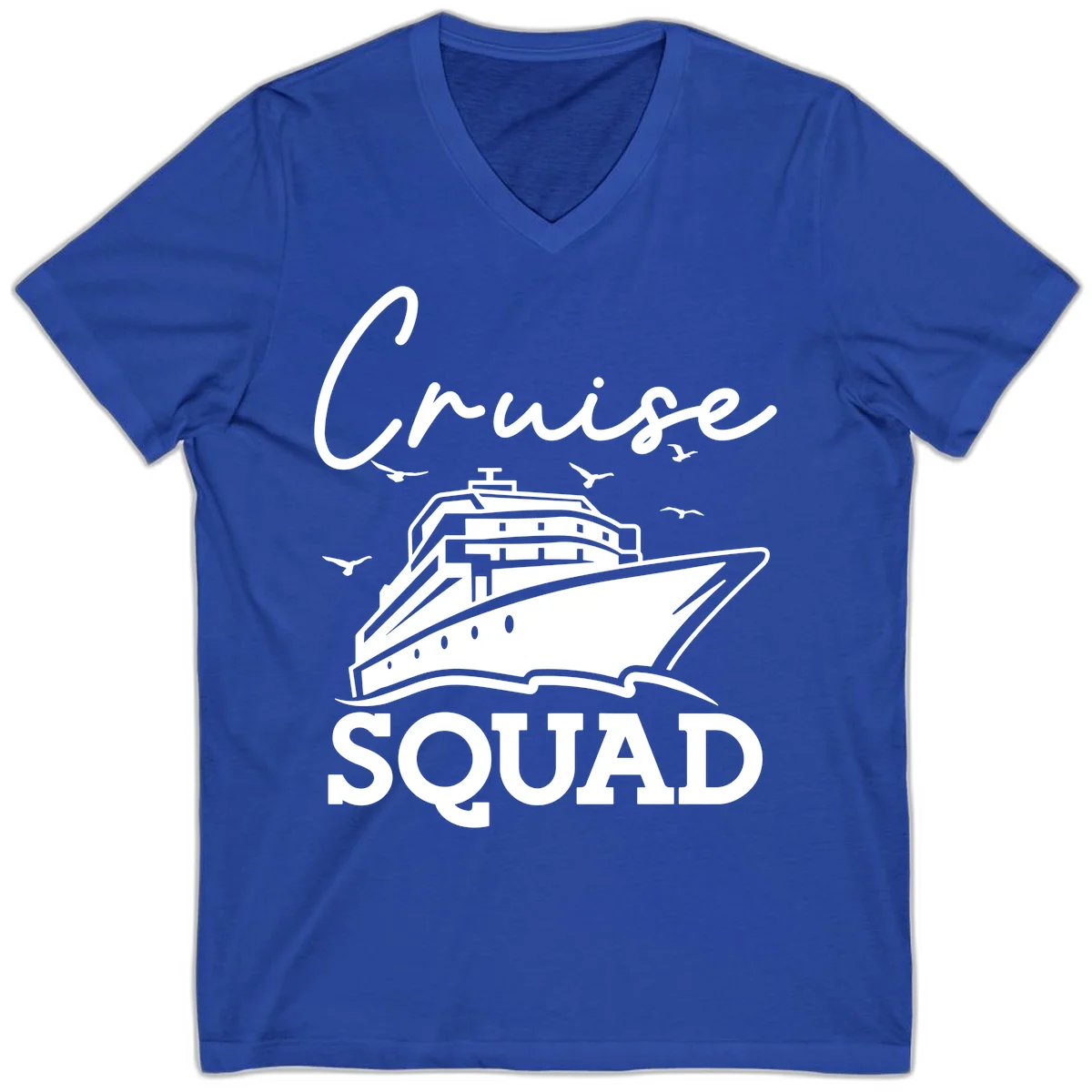 Cruise Squad V-Neck in True Royal