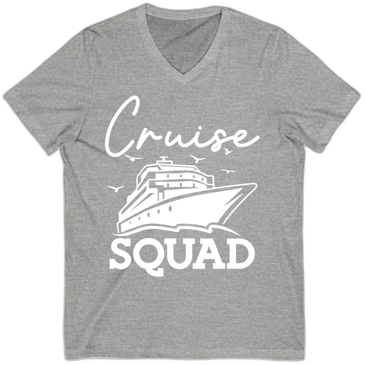 Cruise Squad V-Neck in Athletic Heather