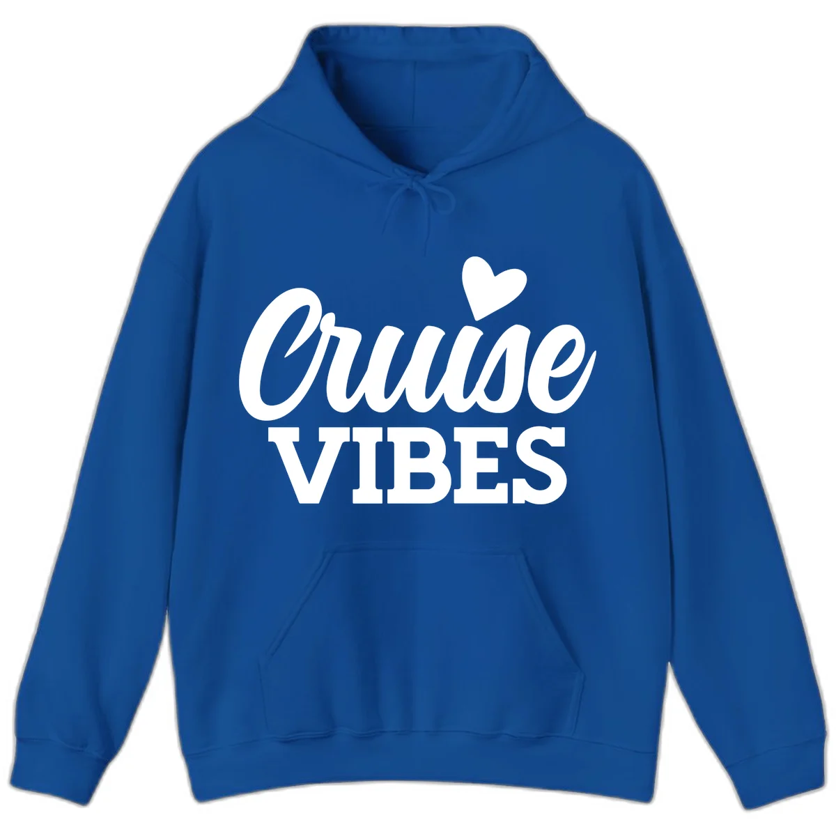 Cruise Vibes Heart Hoodie in Royal