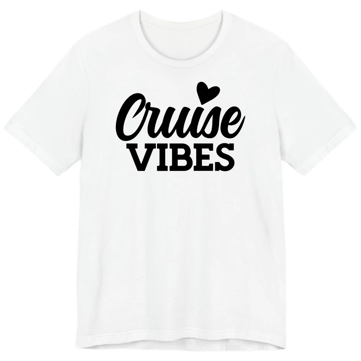 Cruise Vibes Heart Premium T-Shirt in White