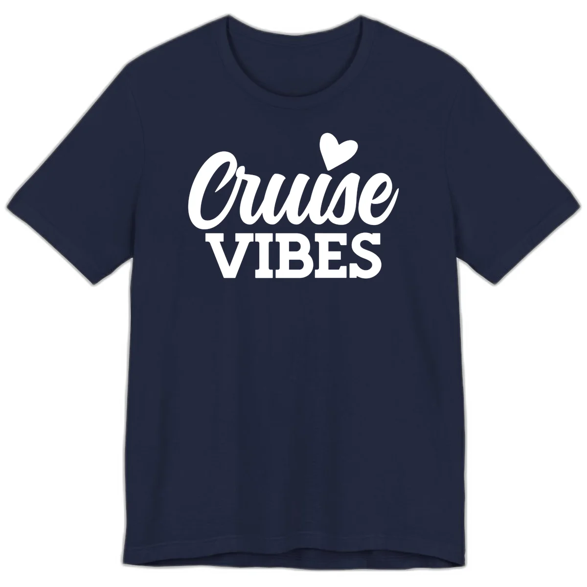 Cruise Vibes Heart Premium T-Shirt in Navy
