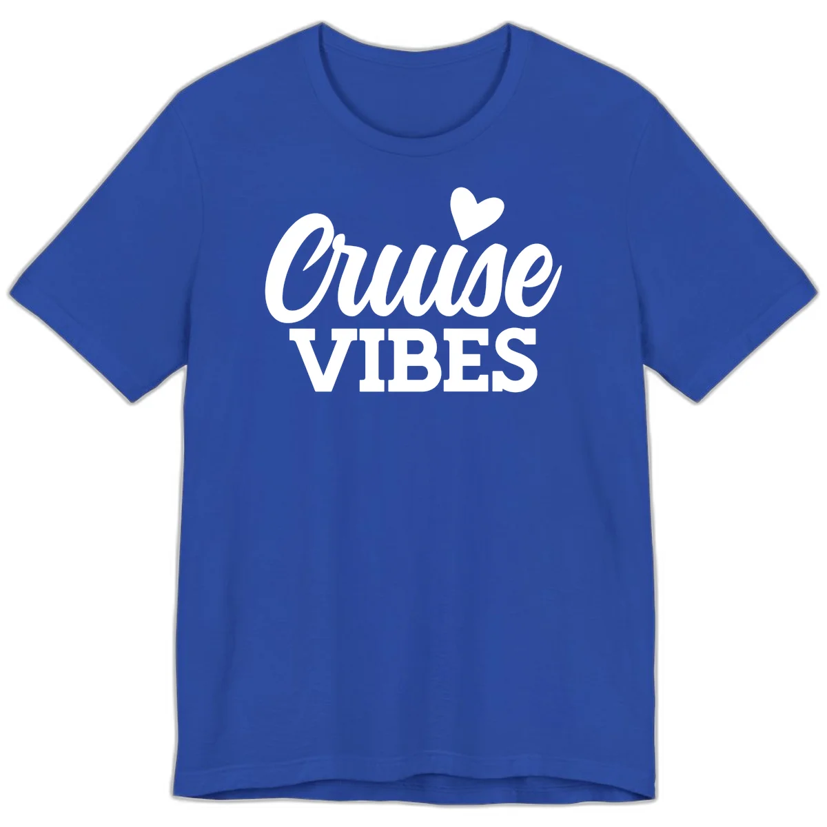 Cruise Vibes Heart Premium T-Shirt in True Royal