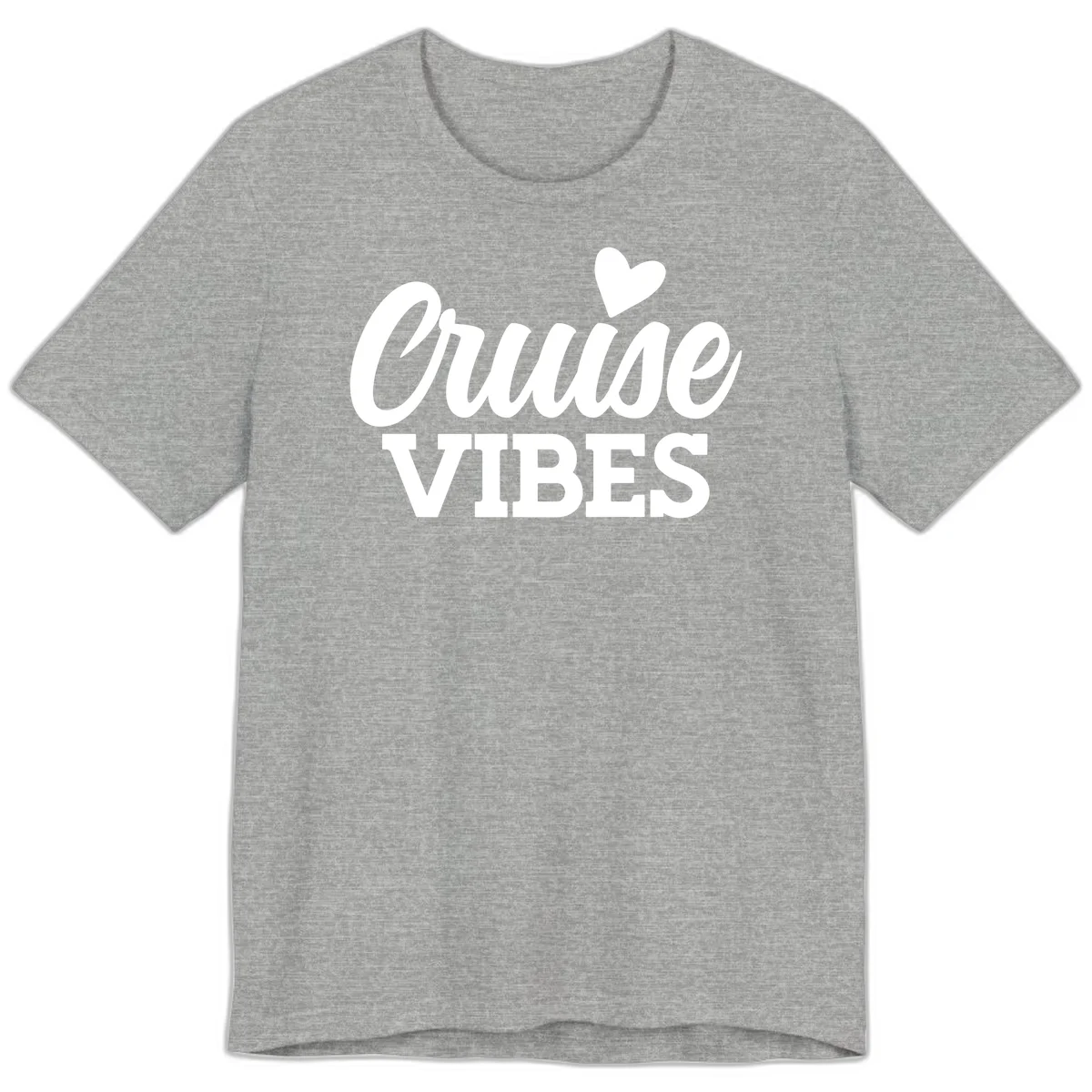 Cruise Vibes Heart Premium T-Shirt in Athletic Heather