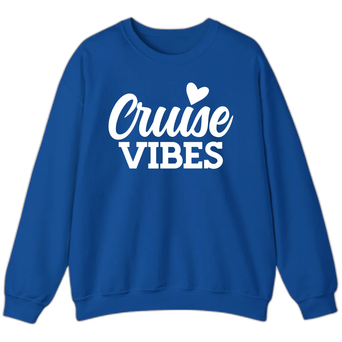 Cruise Vibes Heart Sweatshirt in Royal