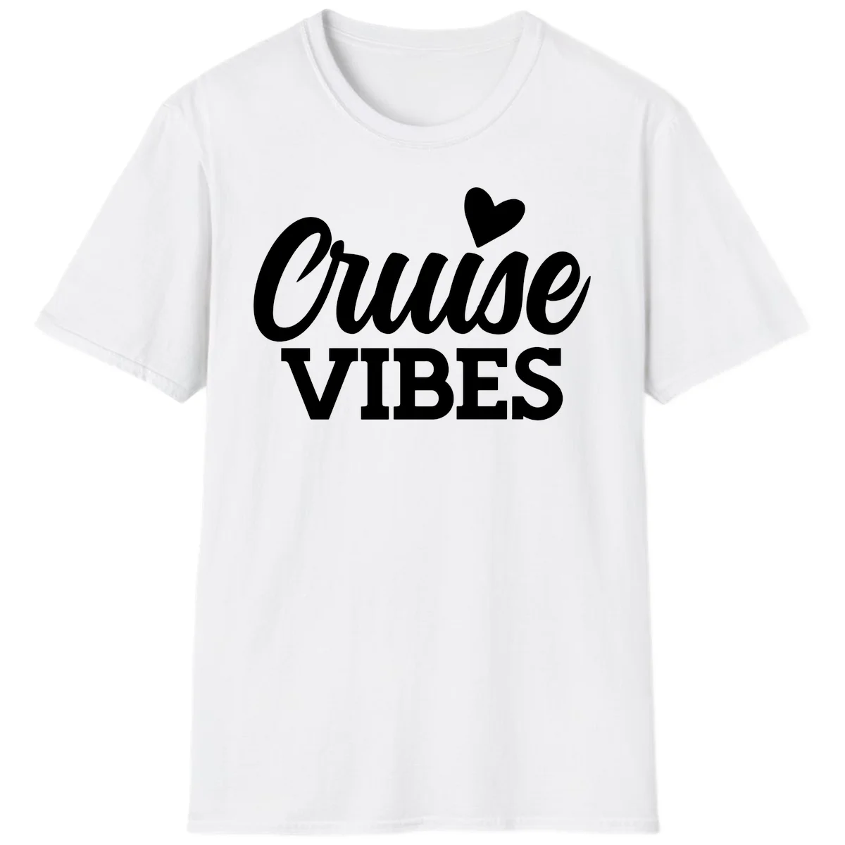 Cruise Vibes Heart T-Shirt in White