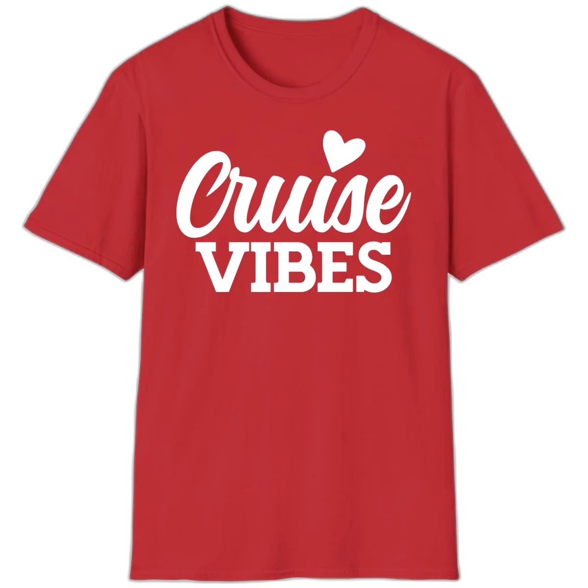 Cruise Vibes Heart T-Shirt in Red