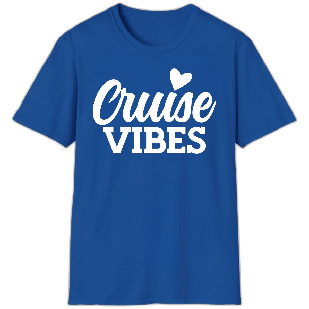 Cruise Vibes Heart T-Shirt in Royal