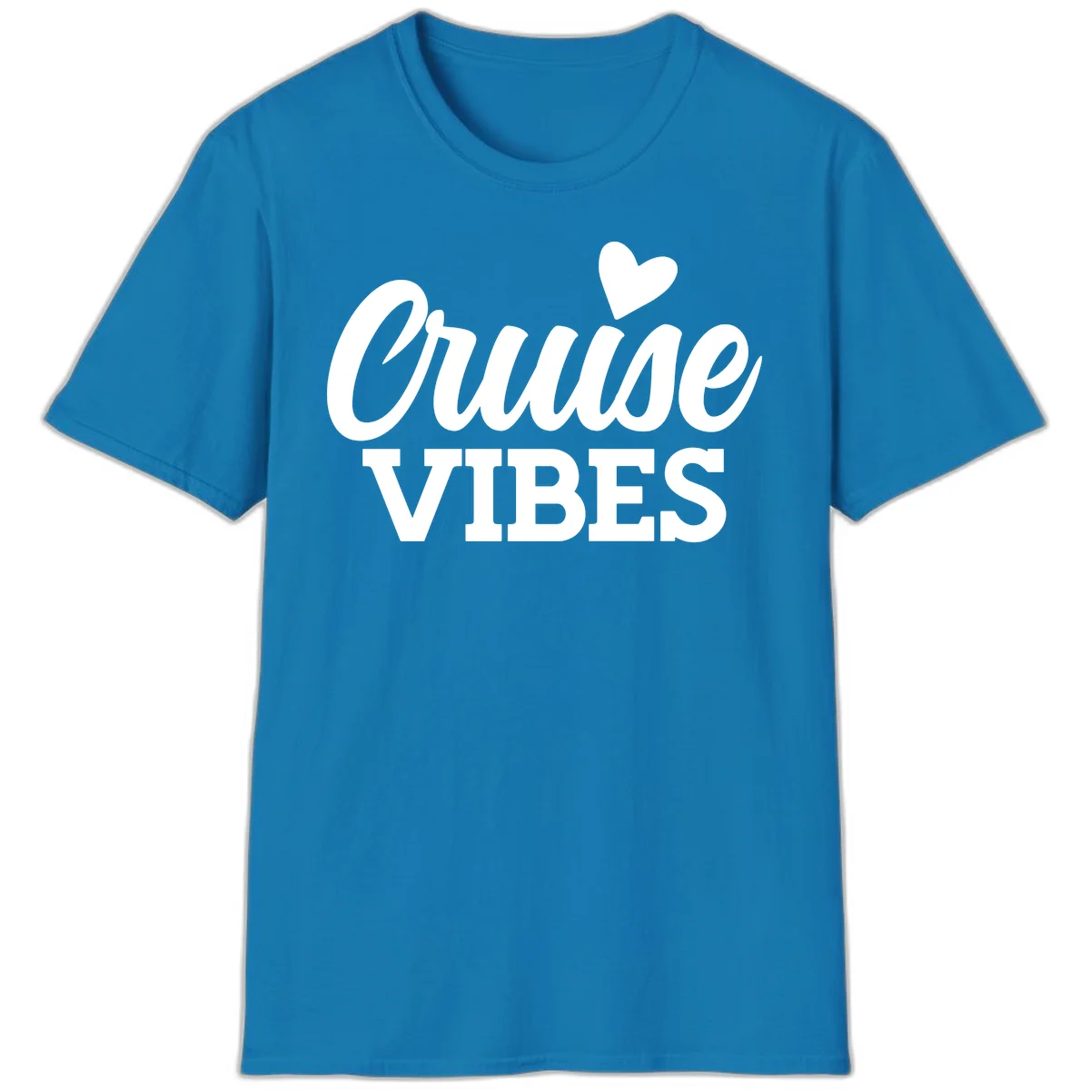 Cruise Vibes Heart T-Shirt in Sapphire