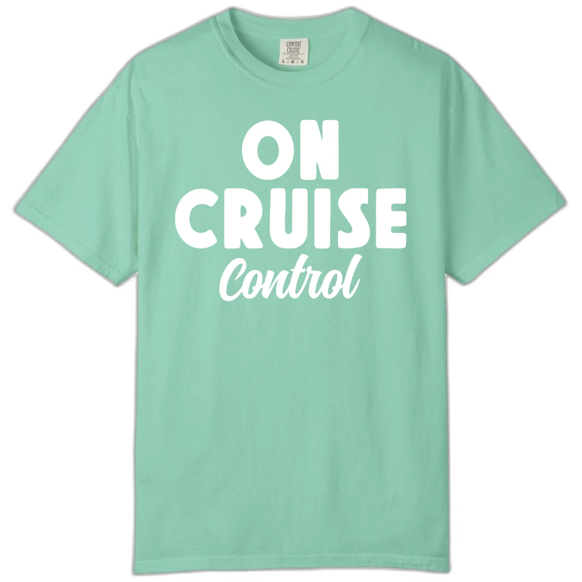 On Cruise Control Comfort Colors Cruise Tee in Island Reef