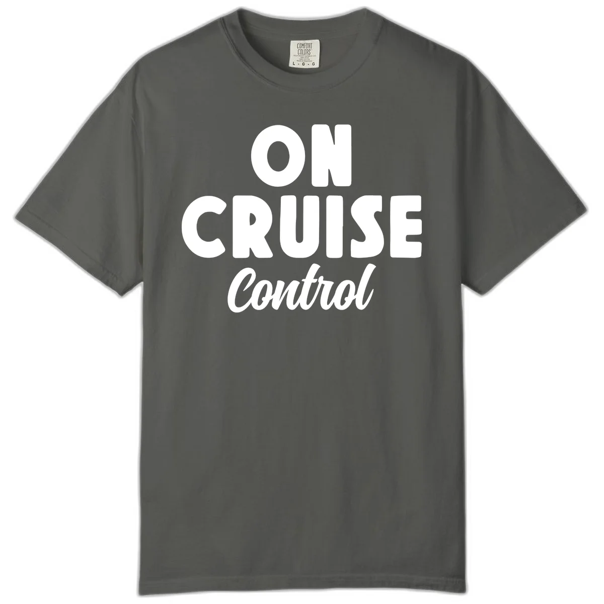 On Cruise Control Comfort Colors Cruise Tee in Pepper