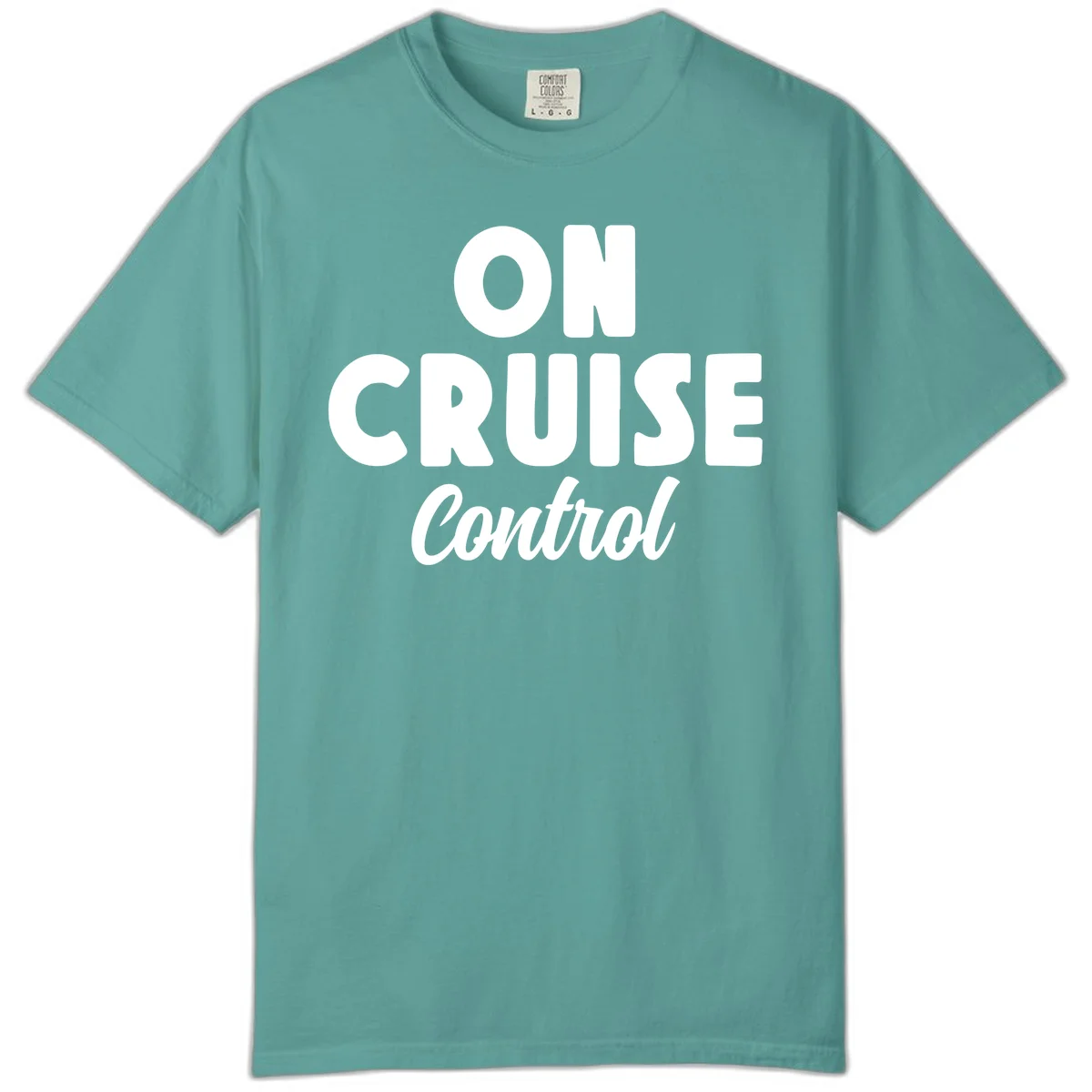 On Cruise Control Comfort Colors Cruise Tee in Seafoam