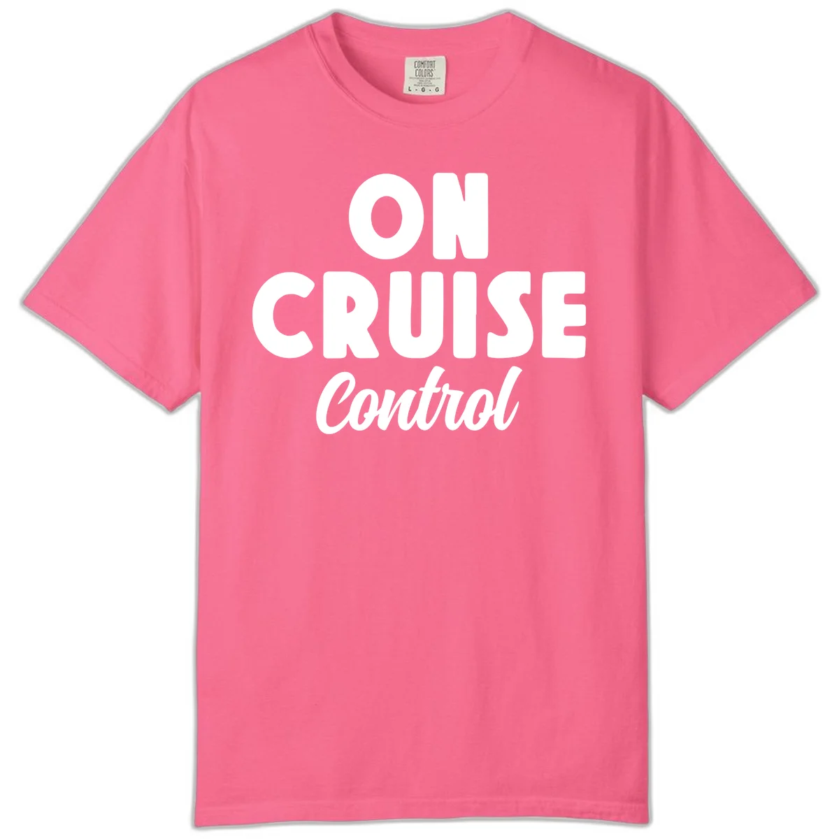 On Cruise Control Comfort Colors Cruise Tee in Crunchberry