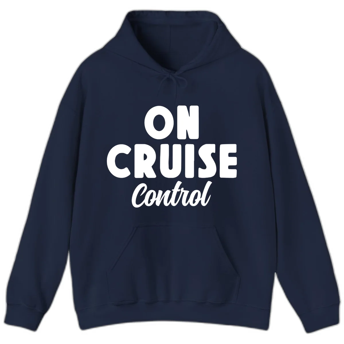 On Cruise Control Cozy Vacation Hoodie in Navy