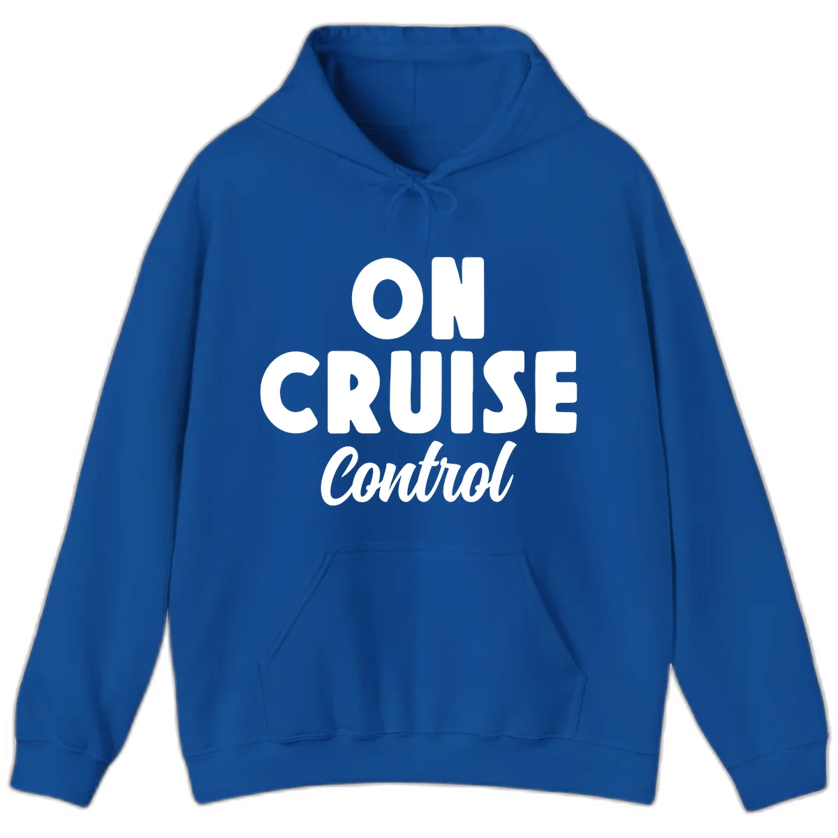 On Cruise Control Cozy Vacation Hoodie in Royal