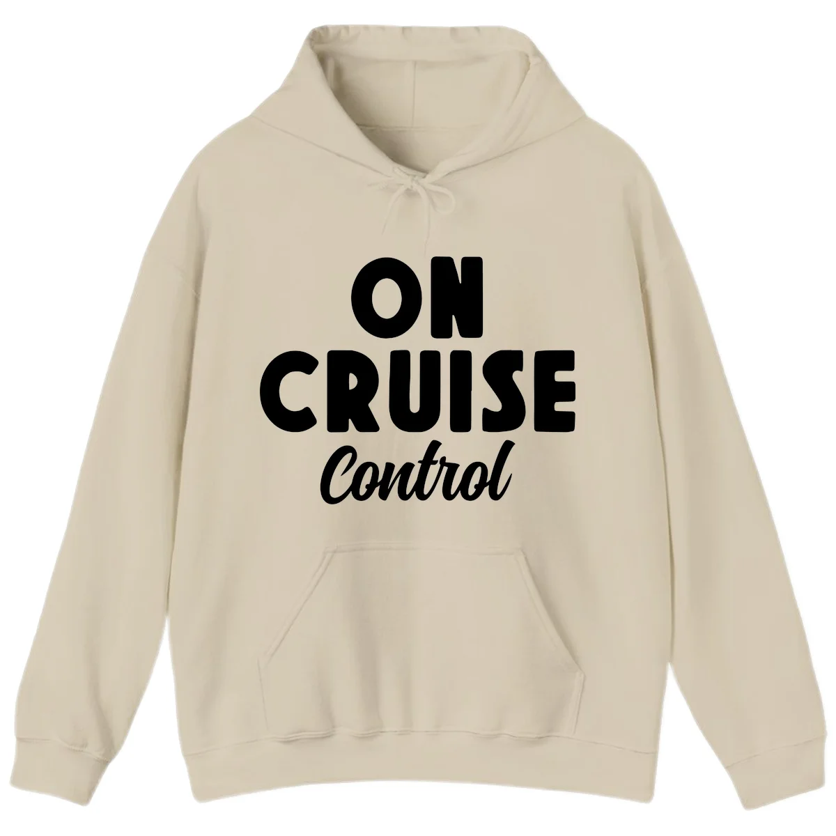 On Cruise Control Cozy Vacation Hoodie in Sand
