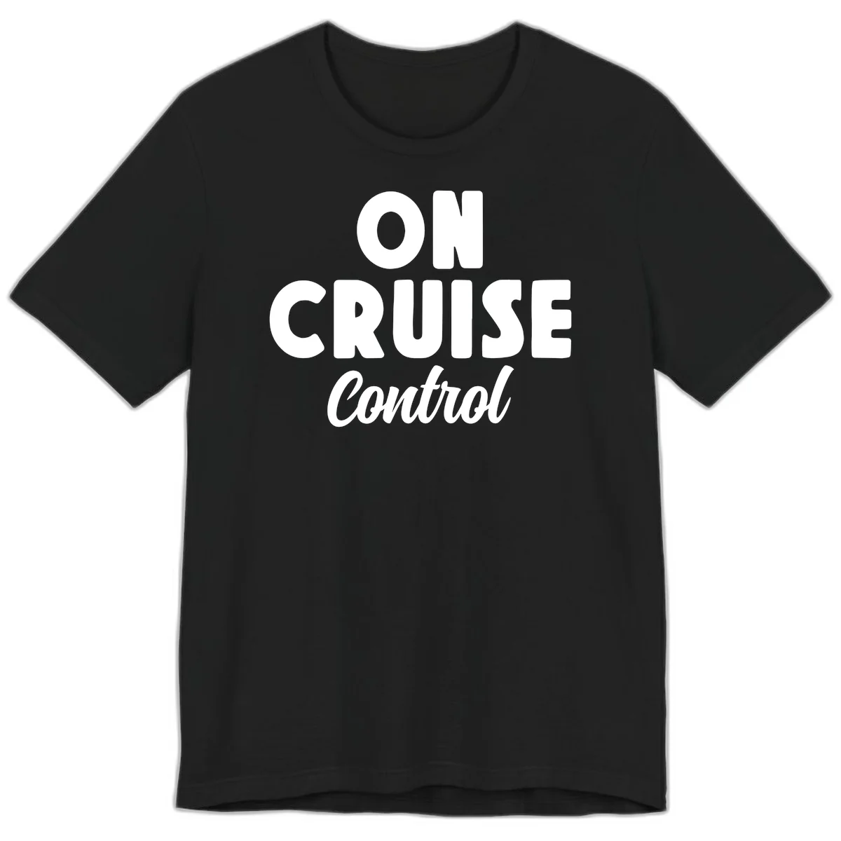 On Cruise Control Premium Vacation T-Shirt in Black