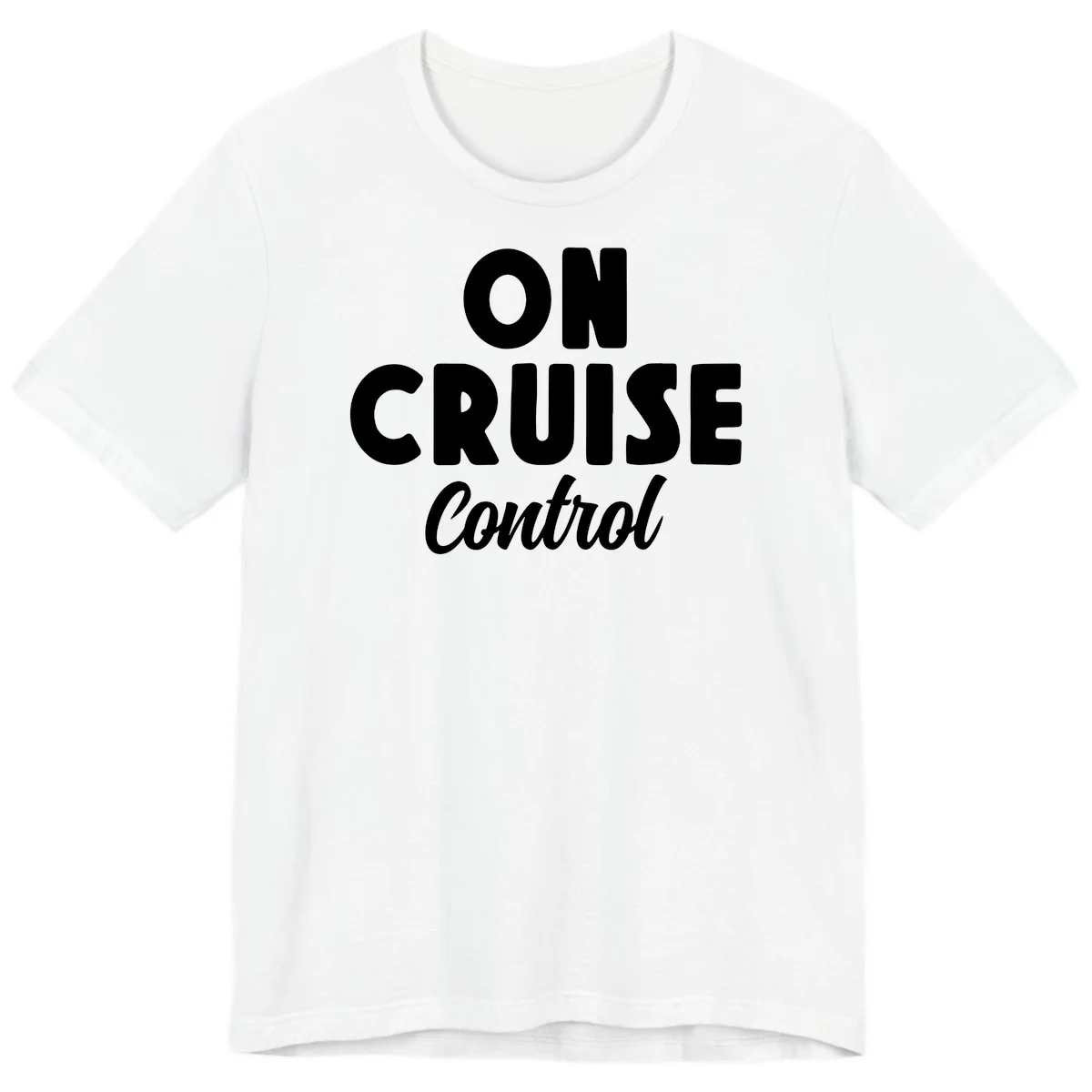 On Cruise Control Premium Vacation T-Shirt in White