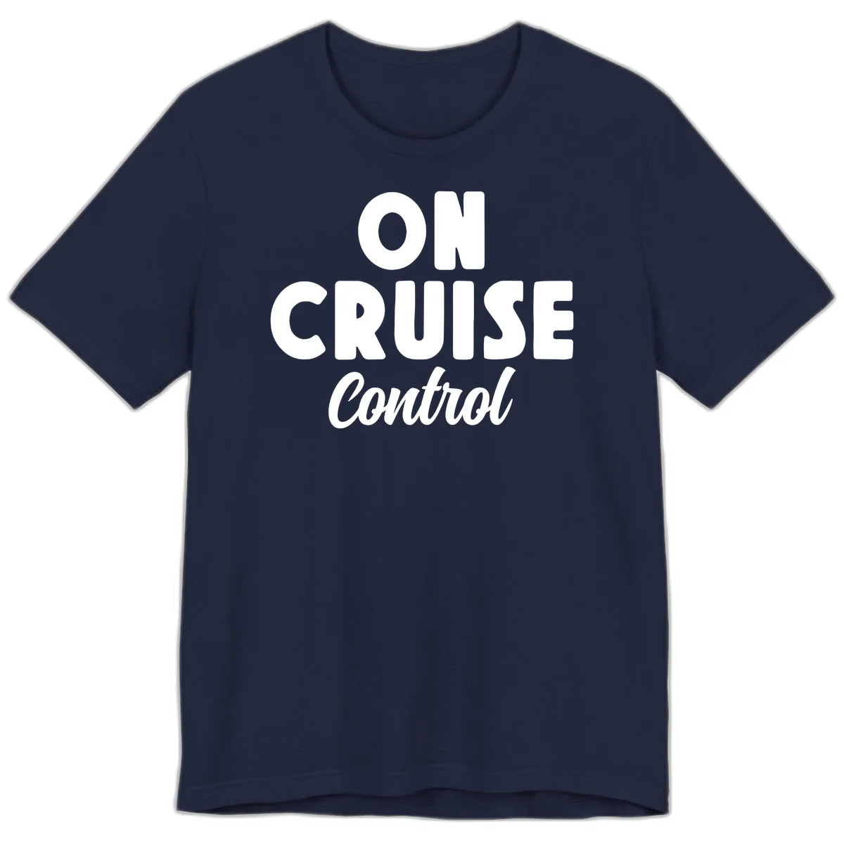 On Cruise Control Premium Vacation T-Shirt in Navy