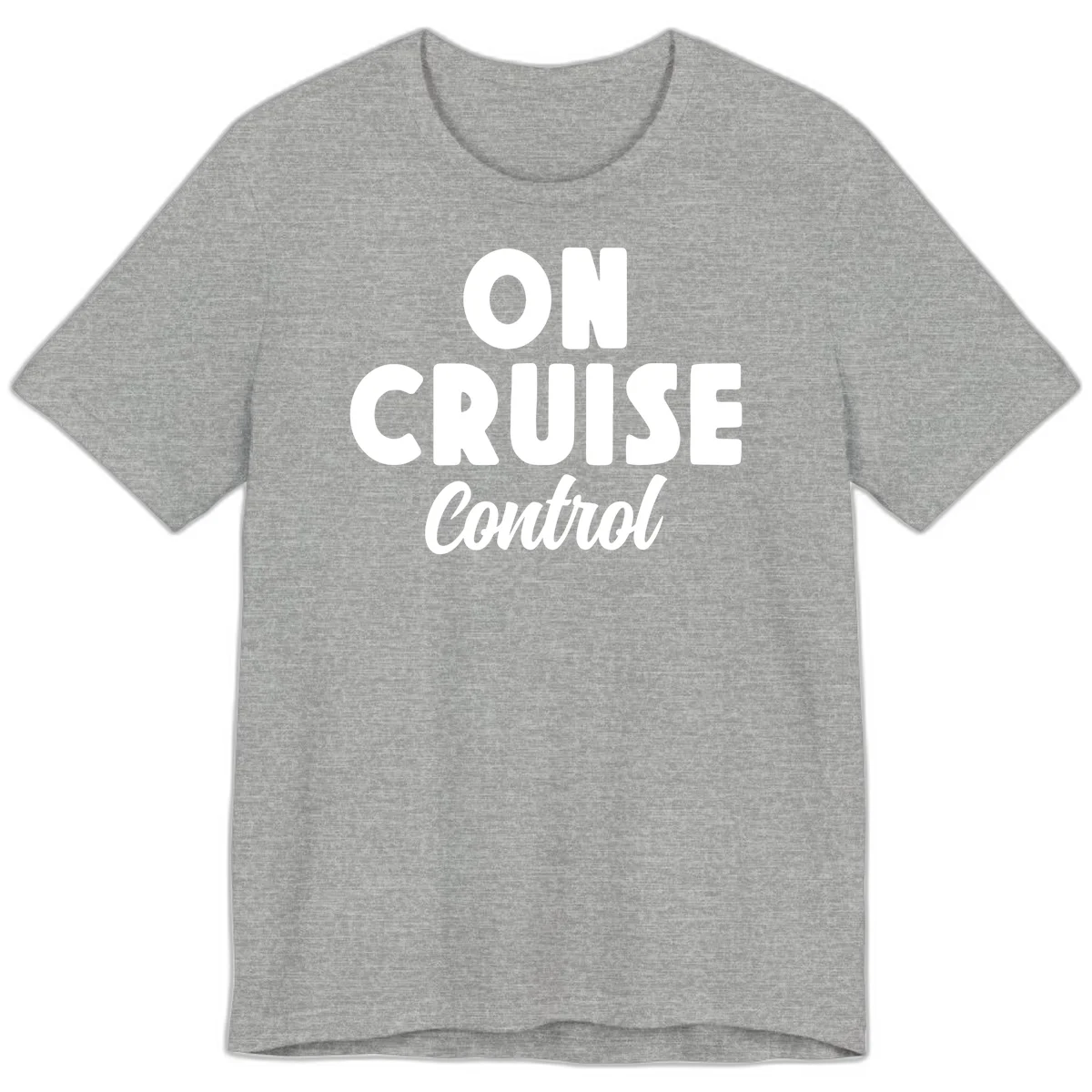 On Cruise Control Premium Vacation T-Shirt in Athletic Heather